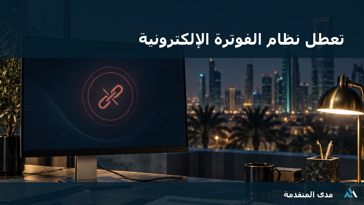 واجهة وسجل معاملات لمراجعة أثر تعطل نظام الفوترة الإلكترونية